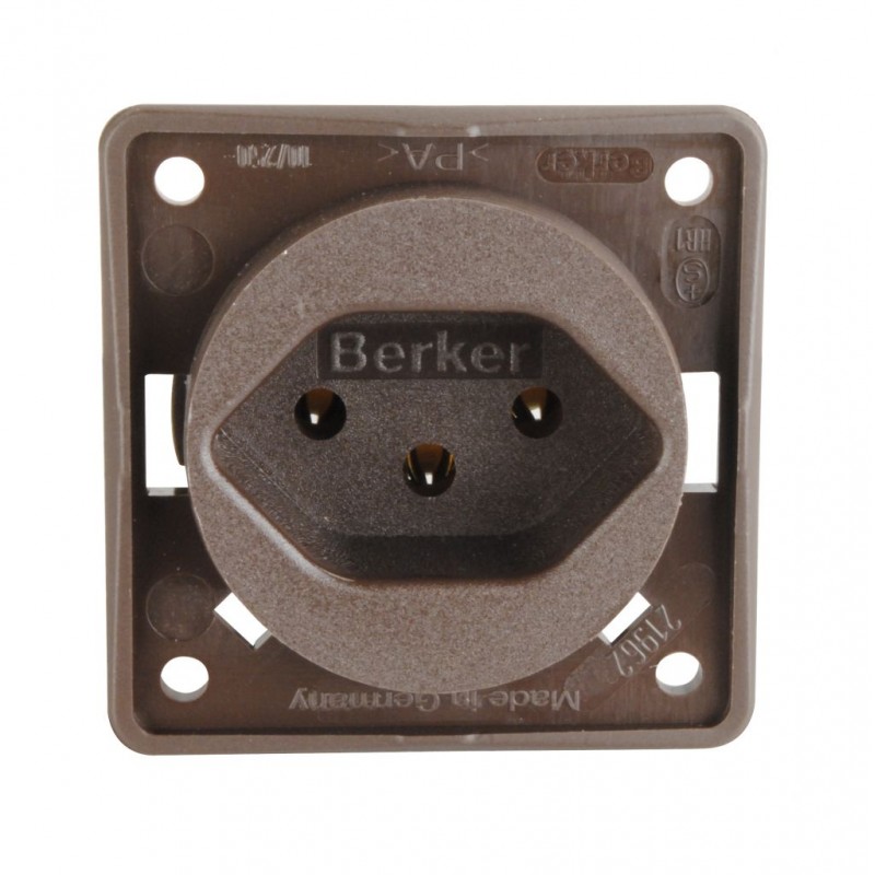 Integro Socket Switzerland Brown Matt