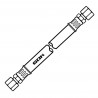 Medium Pressure Hose RVS8 x RVS 8