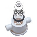 Double Drain Unit, with Removable Siphon, Drain pipe ΓΈ 25 mm