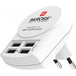 Skross Charger Euro - USB 4...