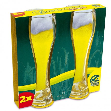 Wheat Beer Glass Set of 2