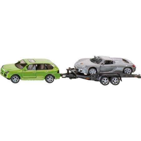 Passenger Car with Car Trailer