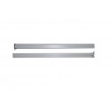 Guard Rail with End Cap (Pair) Aluminium Grey