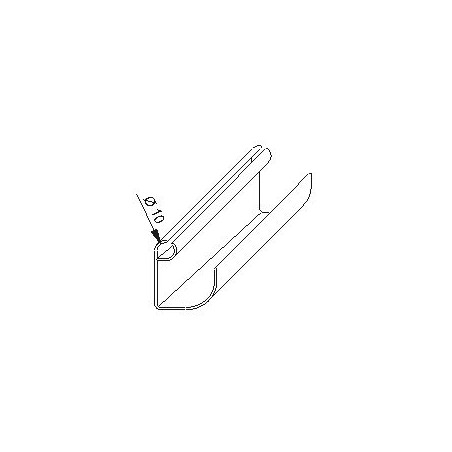 Canopy Eaves Gutter Grey