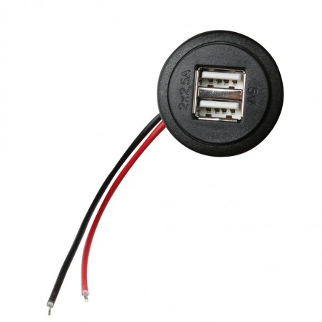 Power USB socket with 2 x 2500 mA