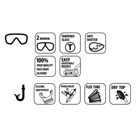 Schildkroet Snorkel Set Palau