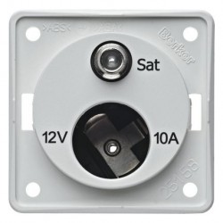 Antenna Socket White Matt