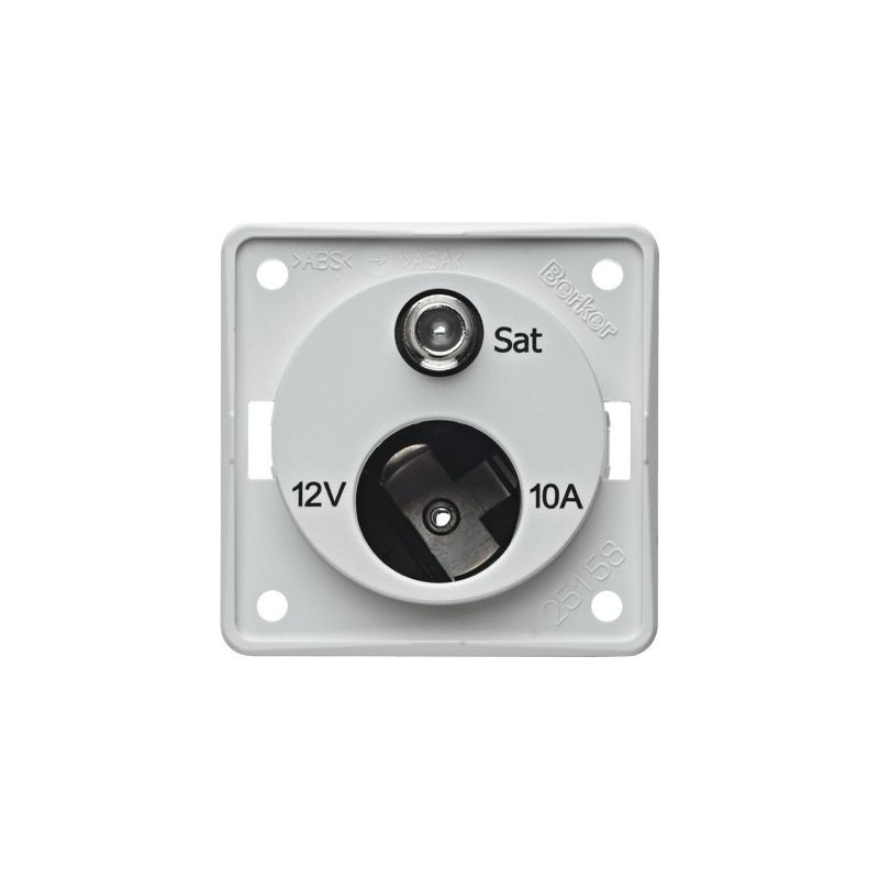 Antenna Socket White Matt