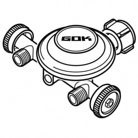 Low Pressure Regulator KLF x 2 x G 1/4 LH-KN