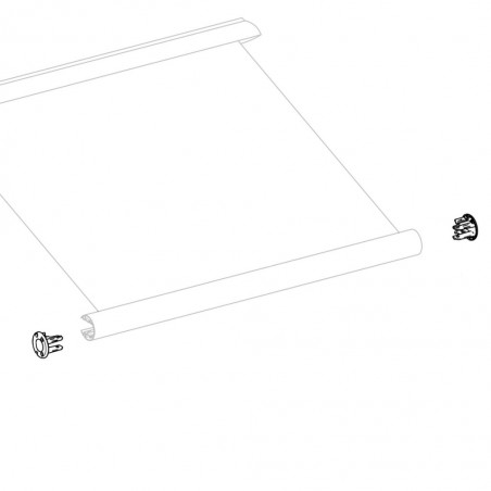 end plate lead rail, Thule Omnistor Caravan Style, set left and right