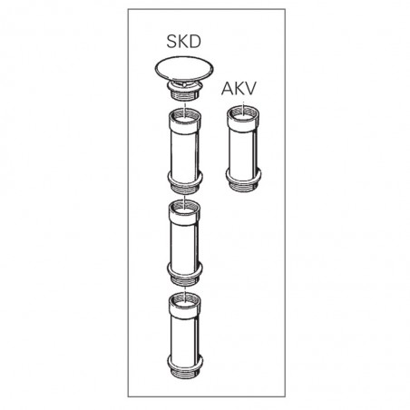 Chimney Extension SKD 45 cm