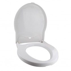 Toilet Seat with Lid Signal White