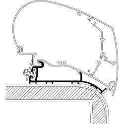 Roof Adapter Hymer Eriba Nova