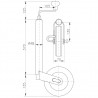 115/006 Jockey Wheel with brake