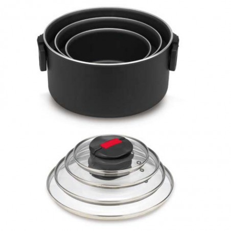 Click & Cook Pot Series with Glass Lid