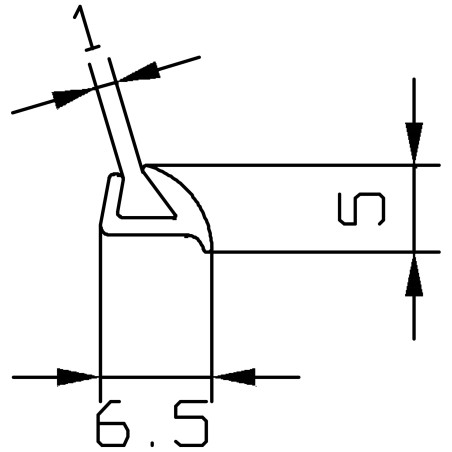 Unterlegprofil 5 mm