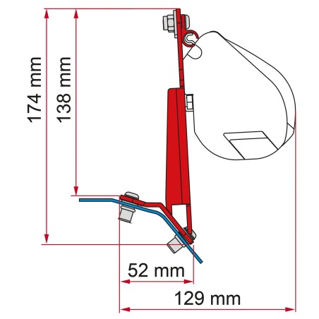 Fiamma Kit Ford Custom Lift...