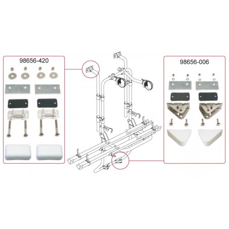 Lower Brackets Kit CB 200 D/DB