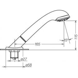 Shower Set Julia Chrome